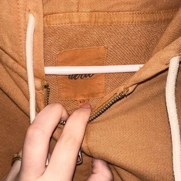 Aerie Cropped Full Zip Hooded Jacket - Picture 3 of 7